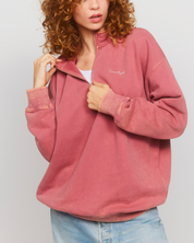 Dusty Rose 3/4 Zip-Up