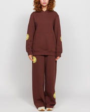 Smiley® Oversized Hoodie, Brown