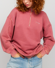 Dusty Rose 3/4 Zip-Up