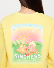 Offer Kindness Crewneck, Yellow