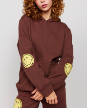 Smiley® Oversized Hoodie, Brown