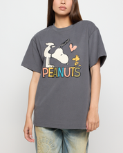 Peanuts Oversized Tee, Charcoal