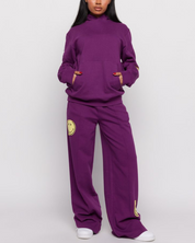 Smiley® Oversized Hoodie, Purple