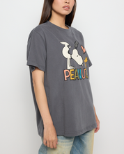 Peanuts Oversized Tee, Charcoal