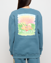 Offer Kindness Crewneck, Blue