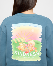 Offer Kindness Crewneck, Blue