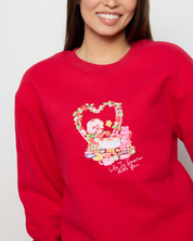 Life Is Sweet Crewneck, Red