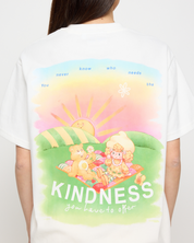 Offer Kindness Oversized Tee, White