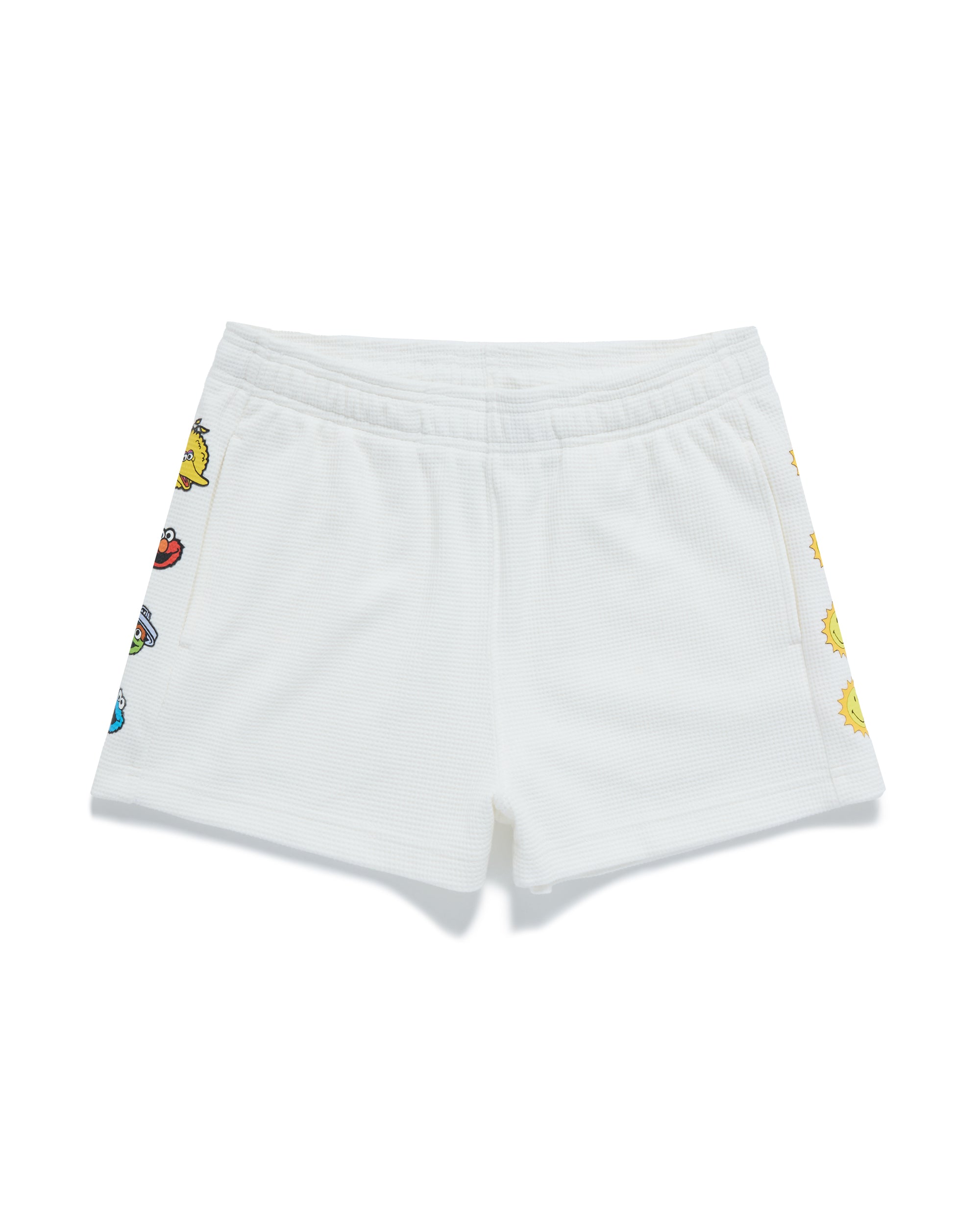 Smiley® Spreads Joy Thermal Shorts, White