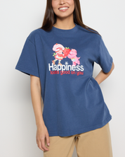 Happiness Looks Good On You Oversized Tee, Navy