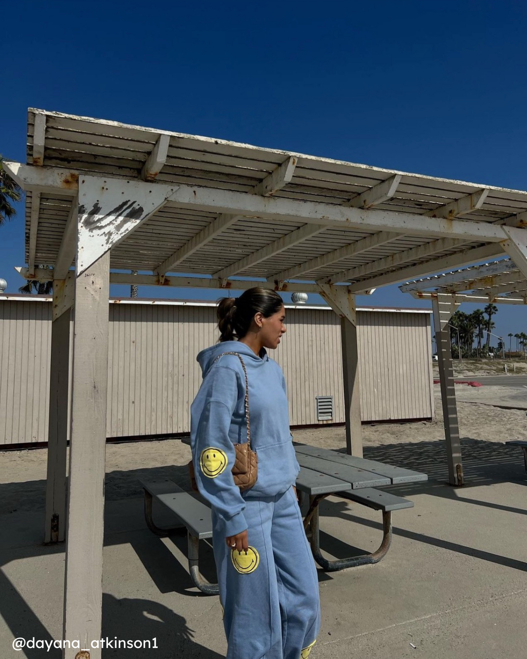 SmileyÂ® Oversized Hoodie, Blue â Samii Ryan