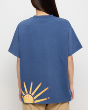 Happiness Looks Good On You Oversized Tee, Navy