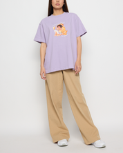 Kindness Season Oversized Tee, Purple