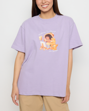 Kindness Season Oversized Tee, Purple