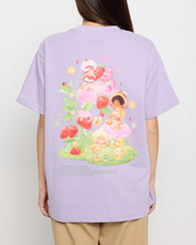 Kindness Season Oversized Tee, Purple