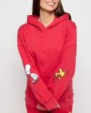 Snoopy & Woodstock Hoodie, Red