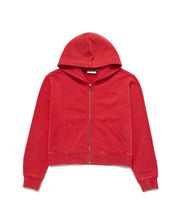 Cherry Washed Zip-Up Hoodie