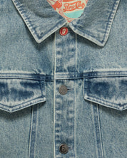 Wild Cherry Oversized Denim Jacket