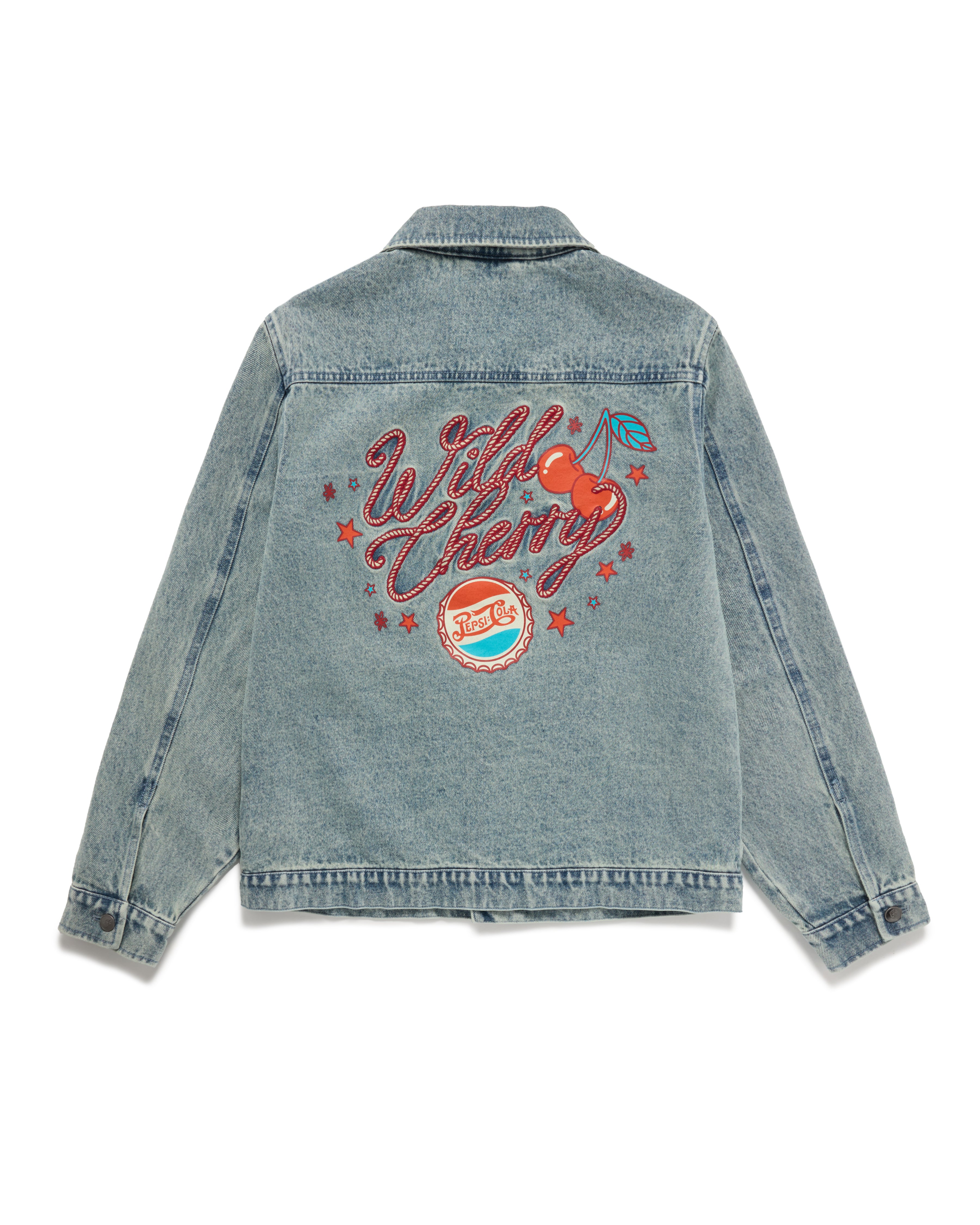 Wild Cherry Oversized Denim Jacket