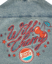Wild Cherry Oversized Denim Jacket