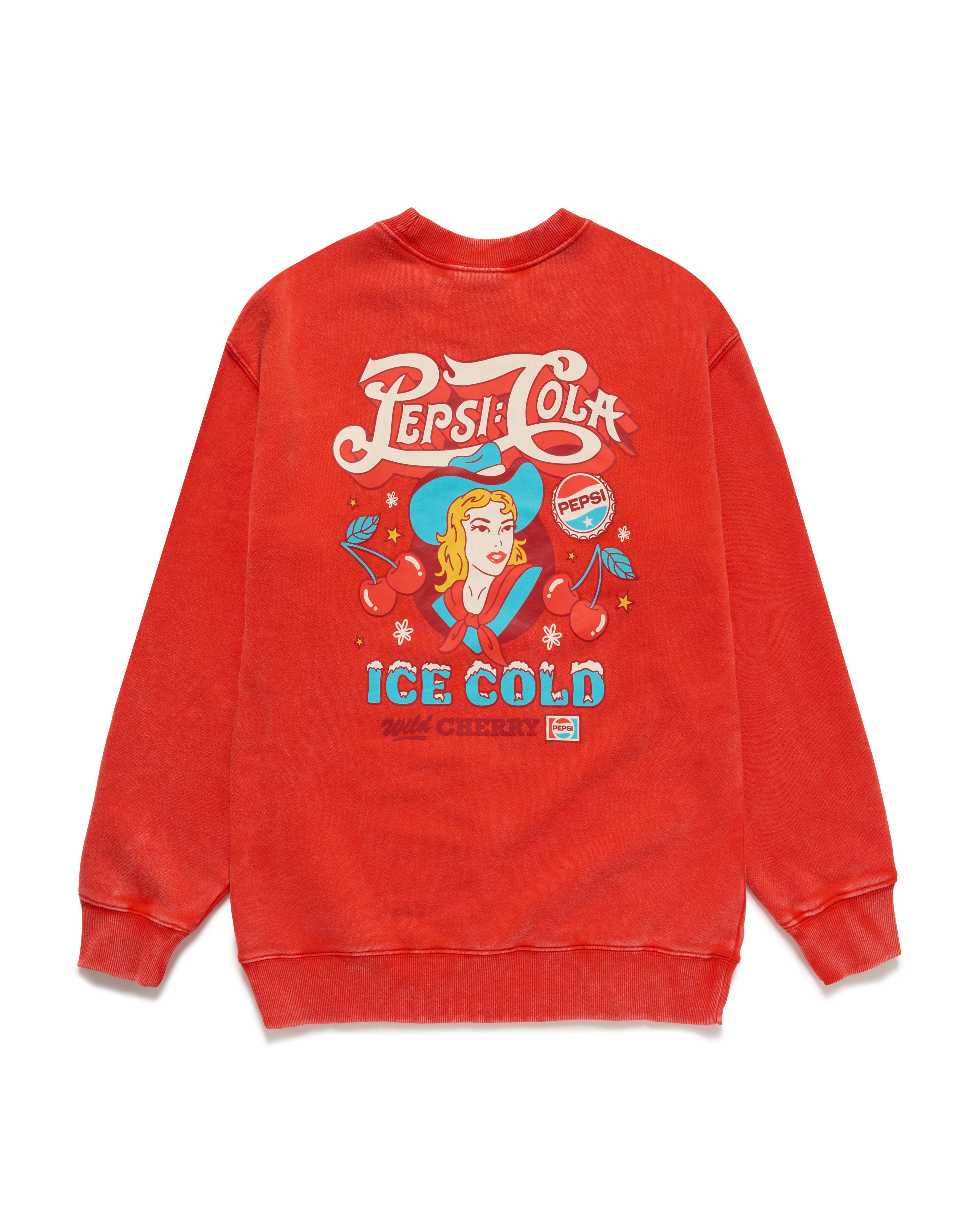 Cowgirl Pepsi Crewneck, Red