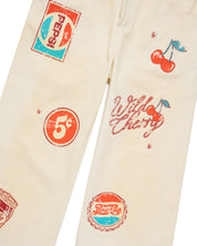 Wild Cherry Off White Denim Pants