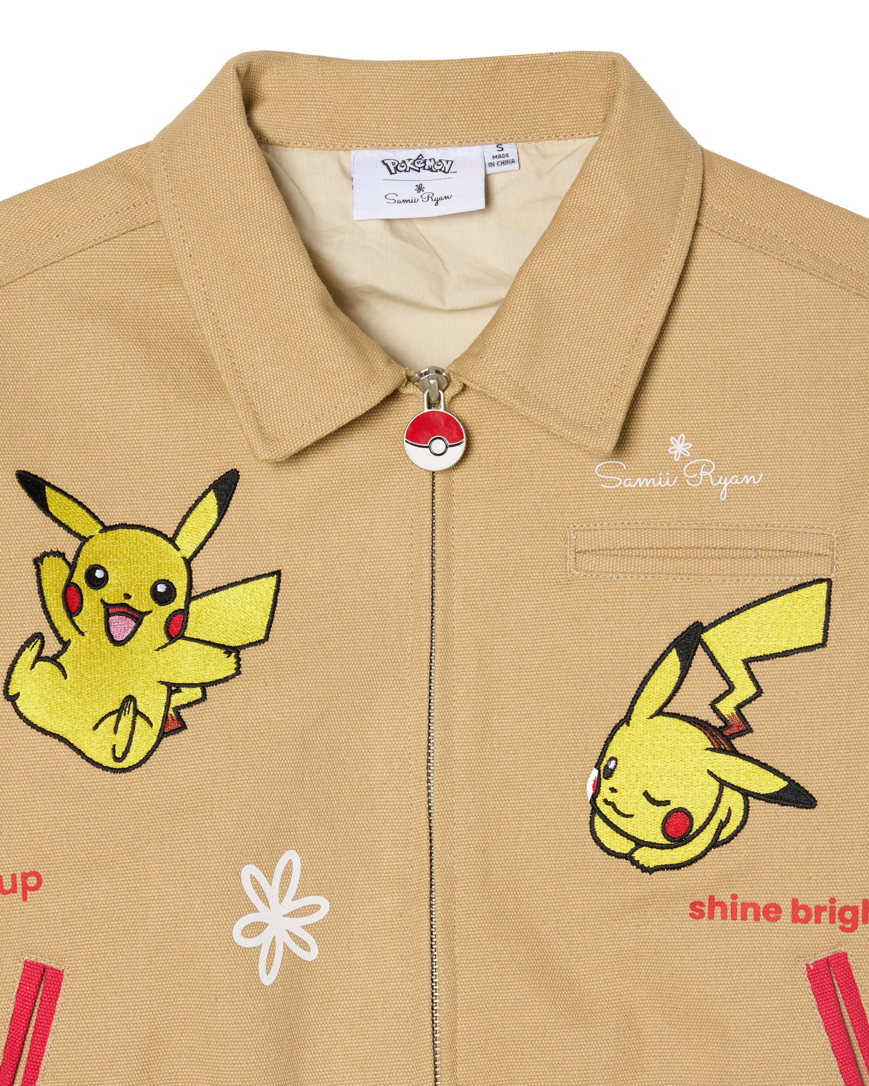 Pikachu Power Up Work Wear Jacket