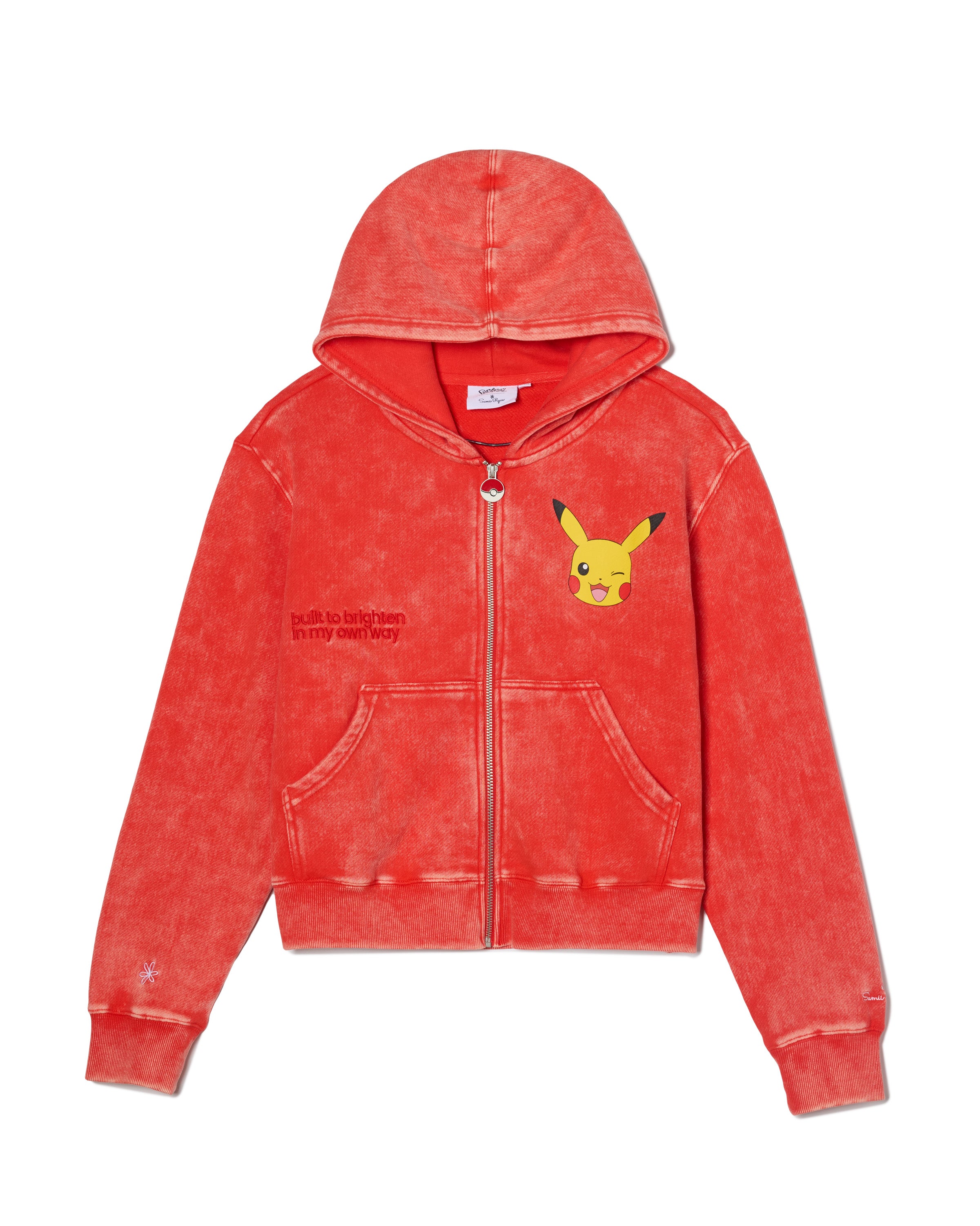 Pikachu Brighten Your Day Zip-Up Hoodie