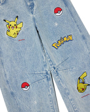 Pikachu Power Up Barrel Jeans