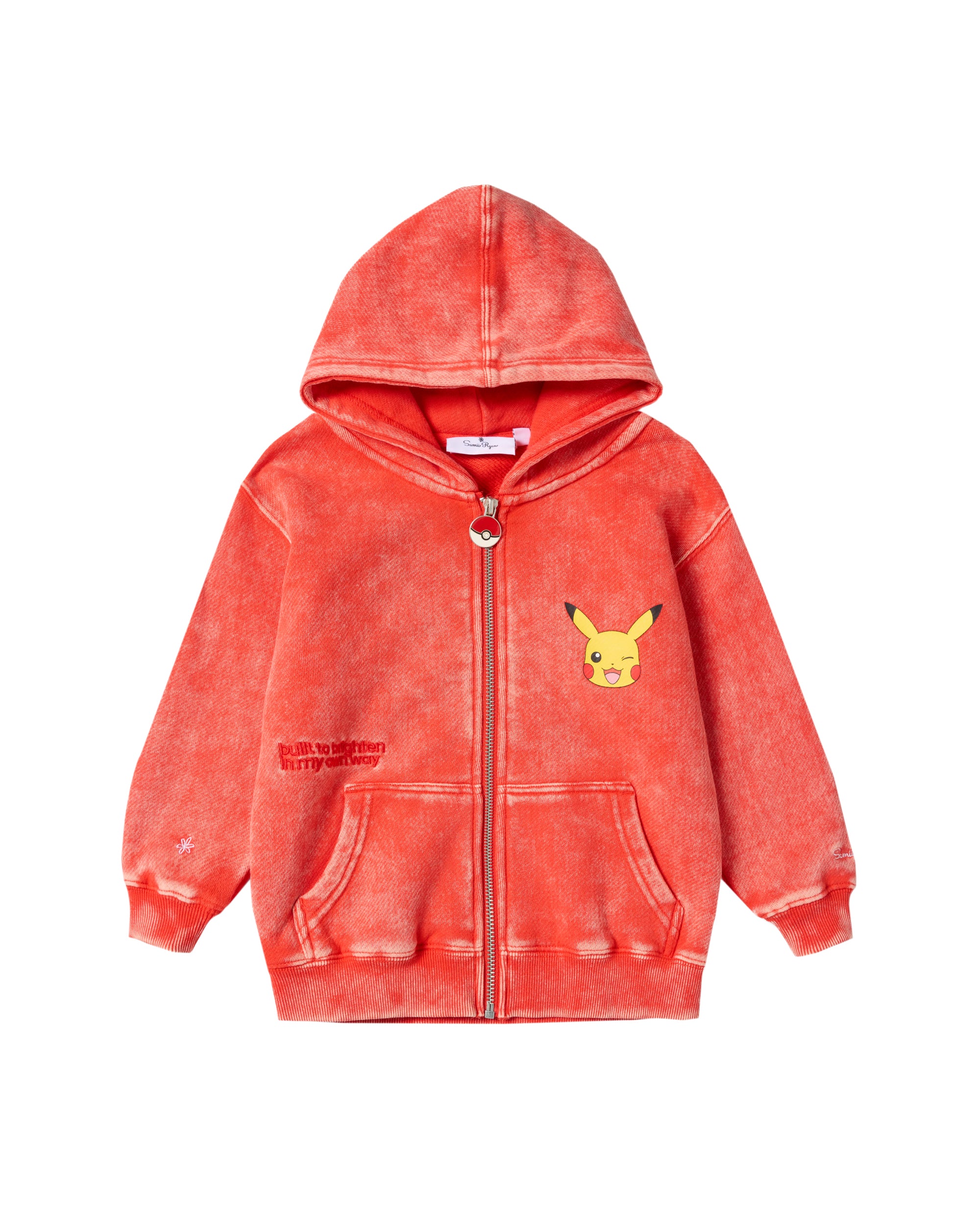 Kids- Pikachu Brighten Your Day Zip Up Hoodie