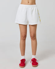Smiley® Spreads Joy Thermal Shorts, White