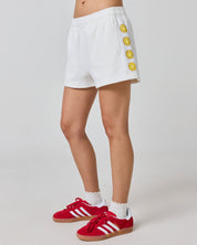 Smiley® Spreads Joy Thermal Shorts, White