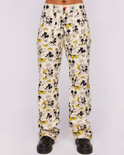 Disney Sketchy Mickey Mouse Carpenter Pants