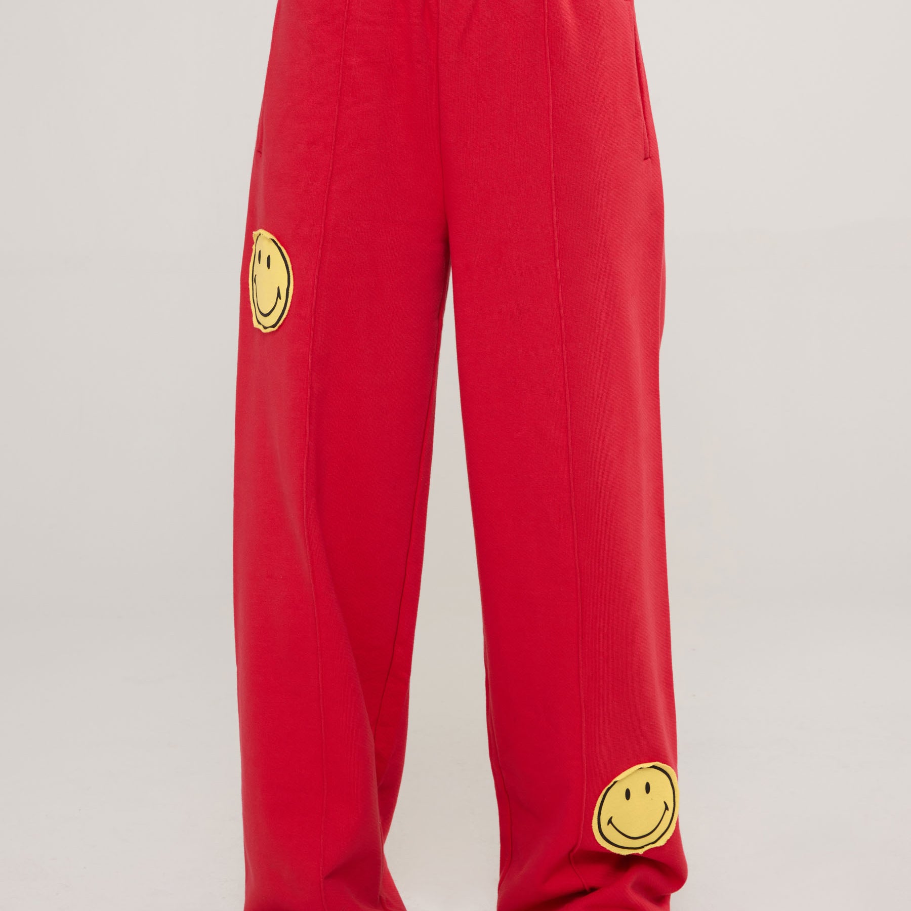 SMILEY® STRAIGHT LEG PANTS, RED - By Samii Ryan 