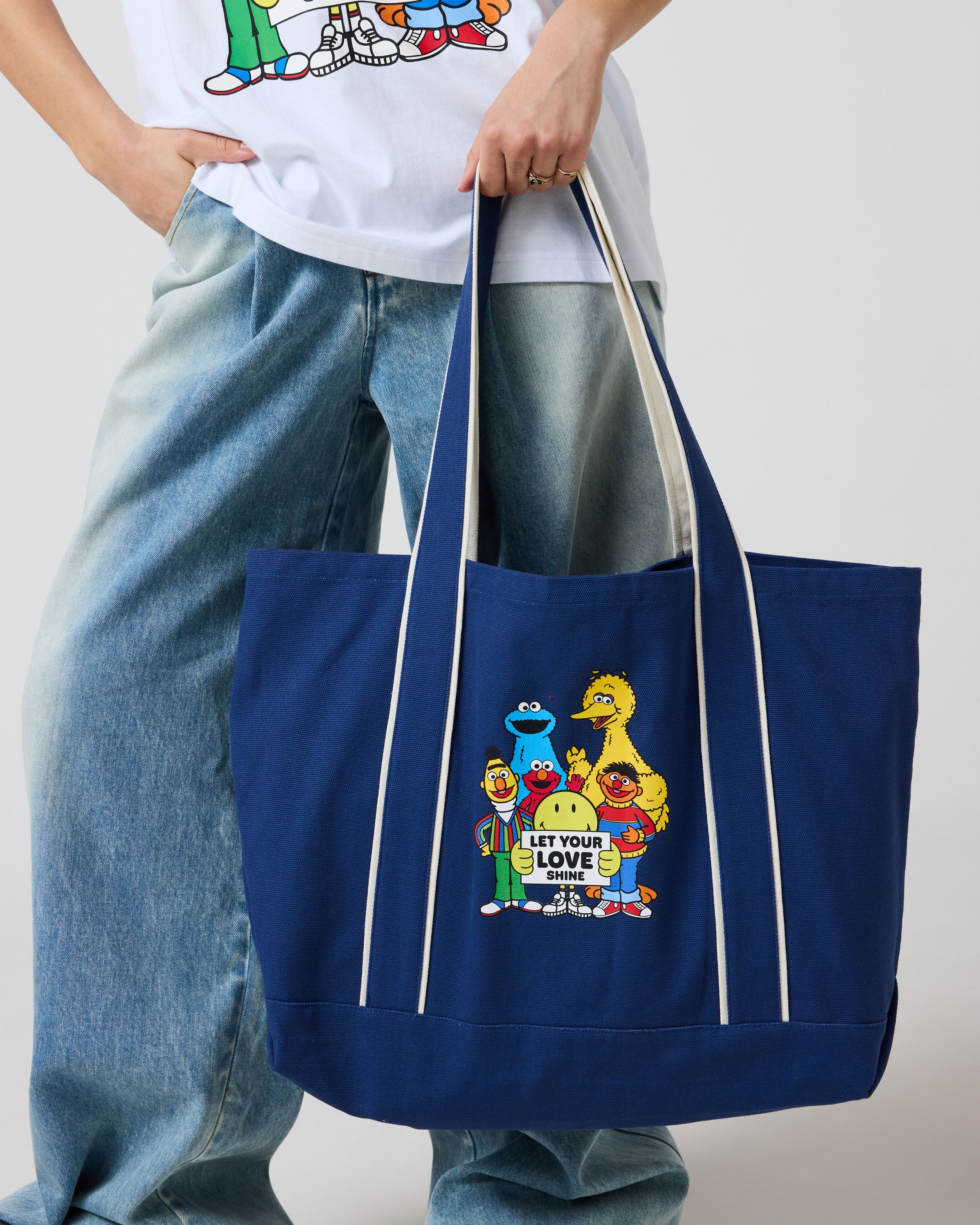 Sesame Street Let Your Love Shine Tote Bag