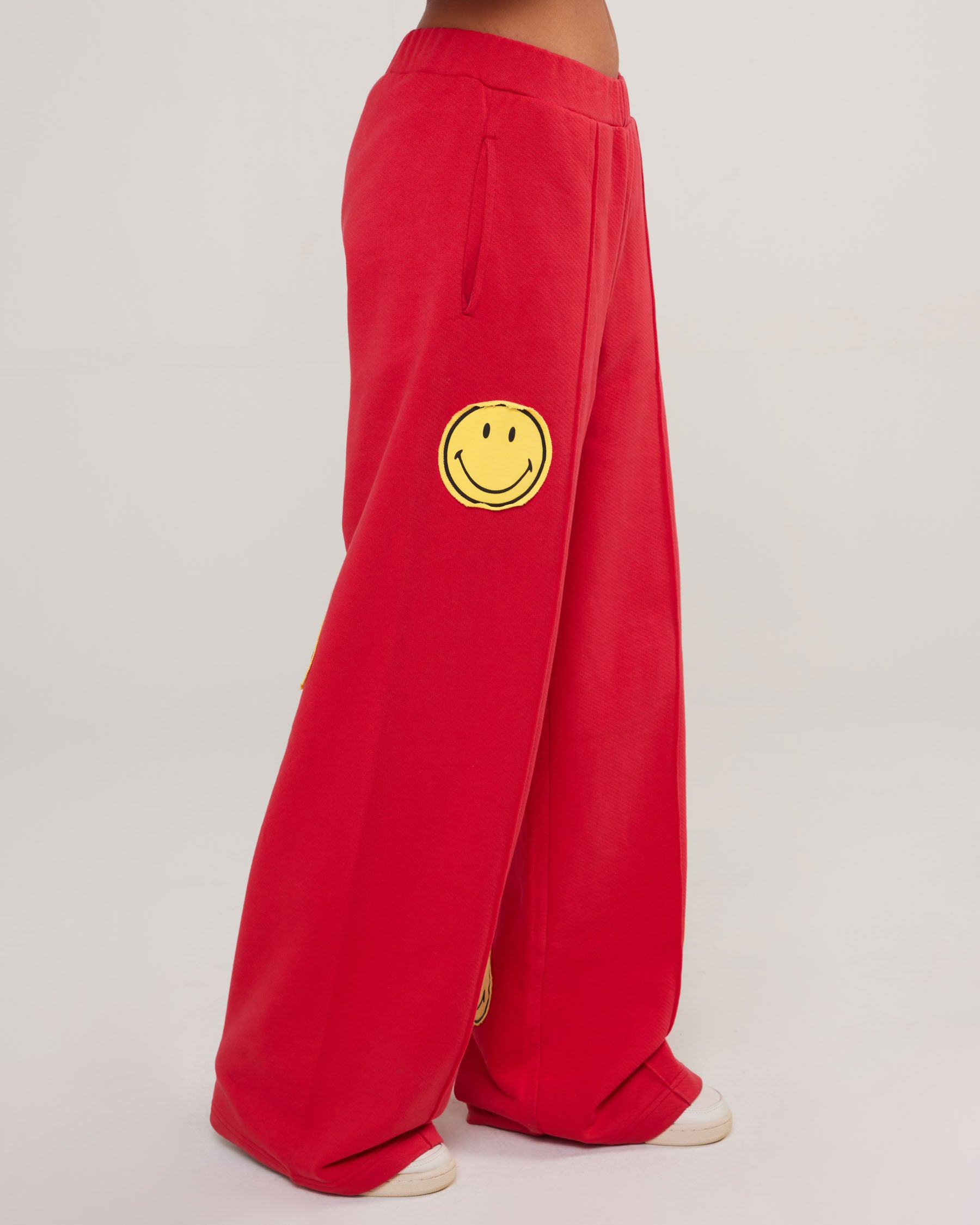 SMILEY® STRAIGHT LEG PANTS, RED - By Samii Ryan 