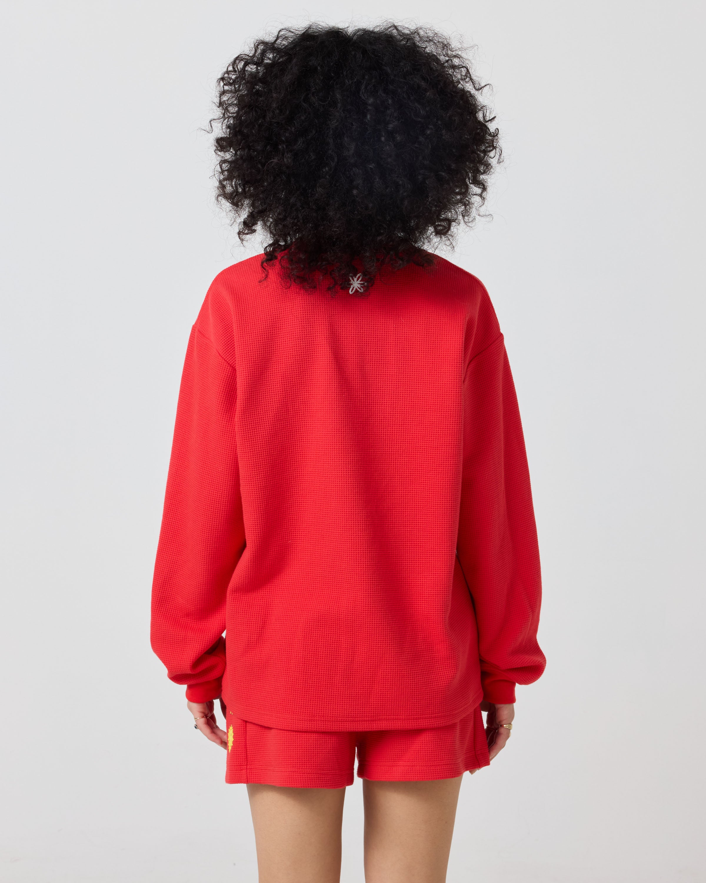Smiley® Spreads Joy Thermal Long Sleeve, Red