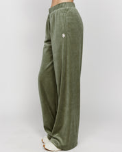 Smiley Authenticity Open Leg Velour Pants