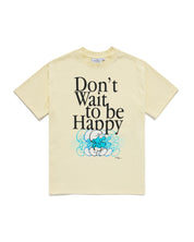 Don't Wait To Be Happy Oversized Tee, Yellow