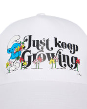 Just Keep Growing Trucker Hat, White