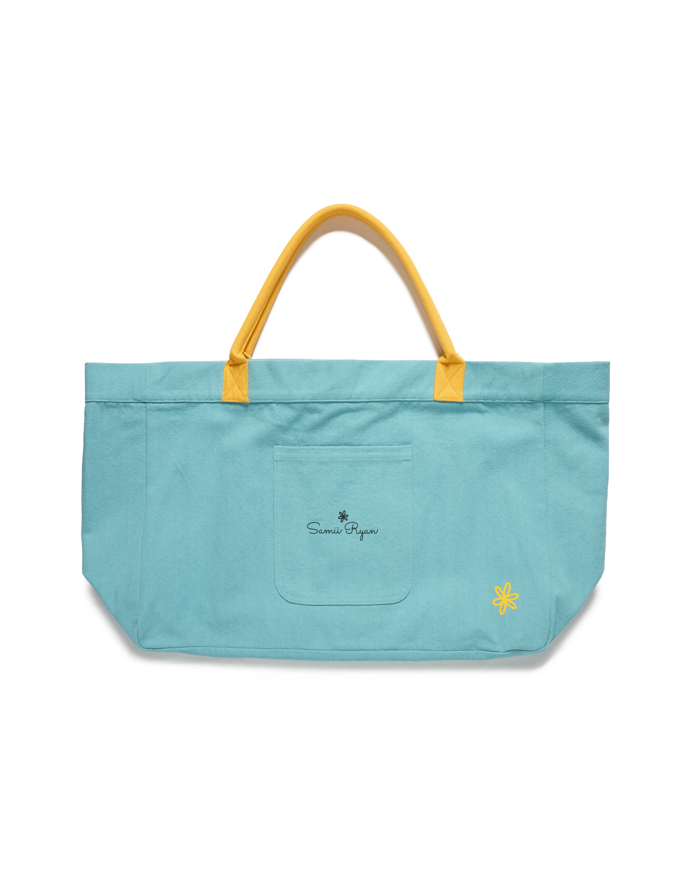 Smiley Chasing Happiness Tote Bag
