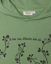 ACOTAR Thorns and Roses Hoodie, Green
