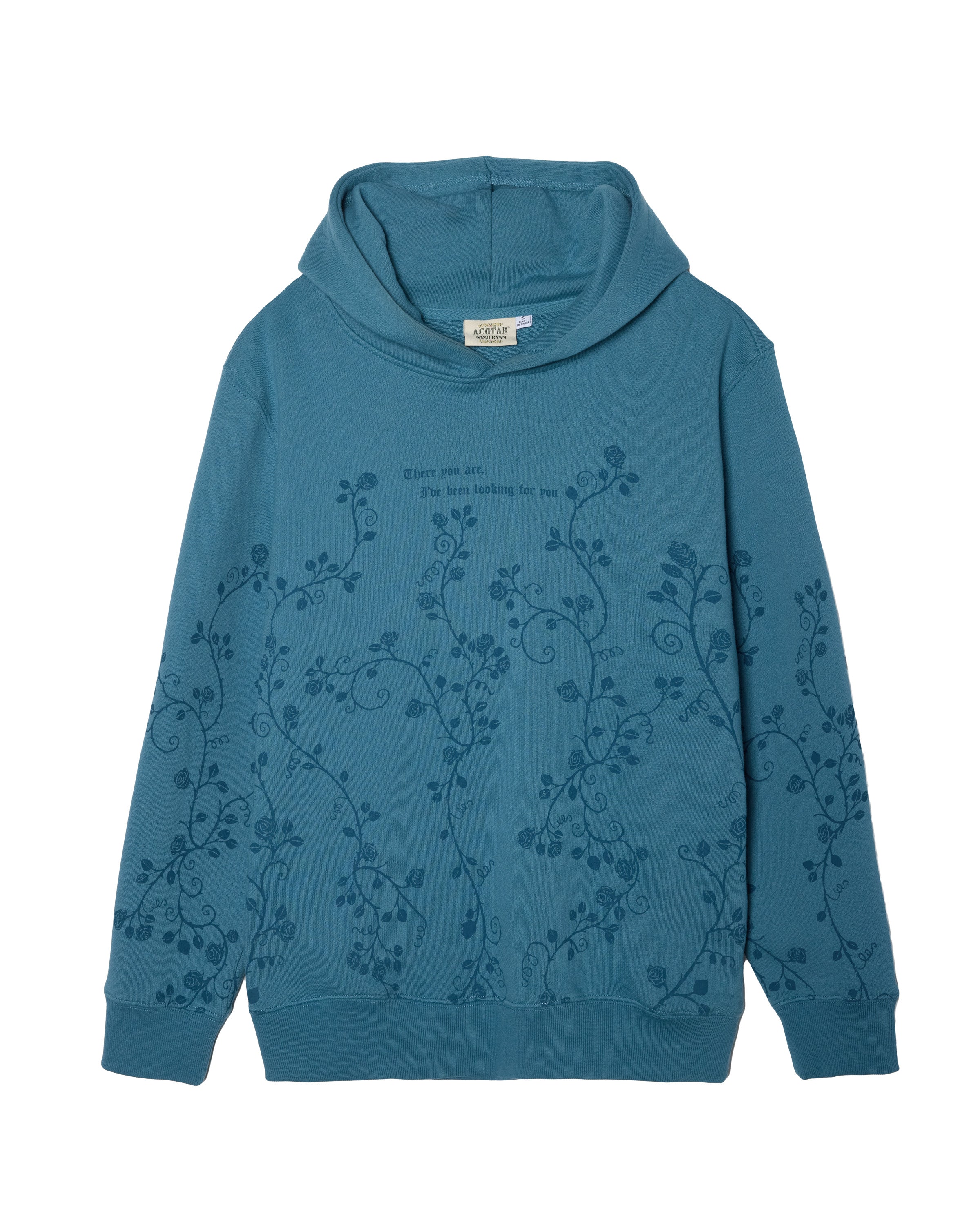ACOTAR Thorns and Roses Hoodie, Blue