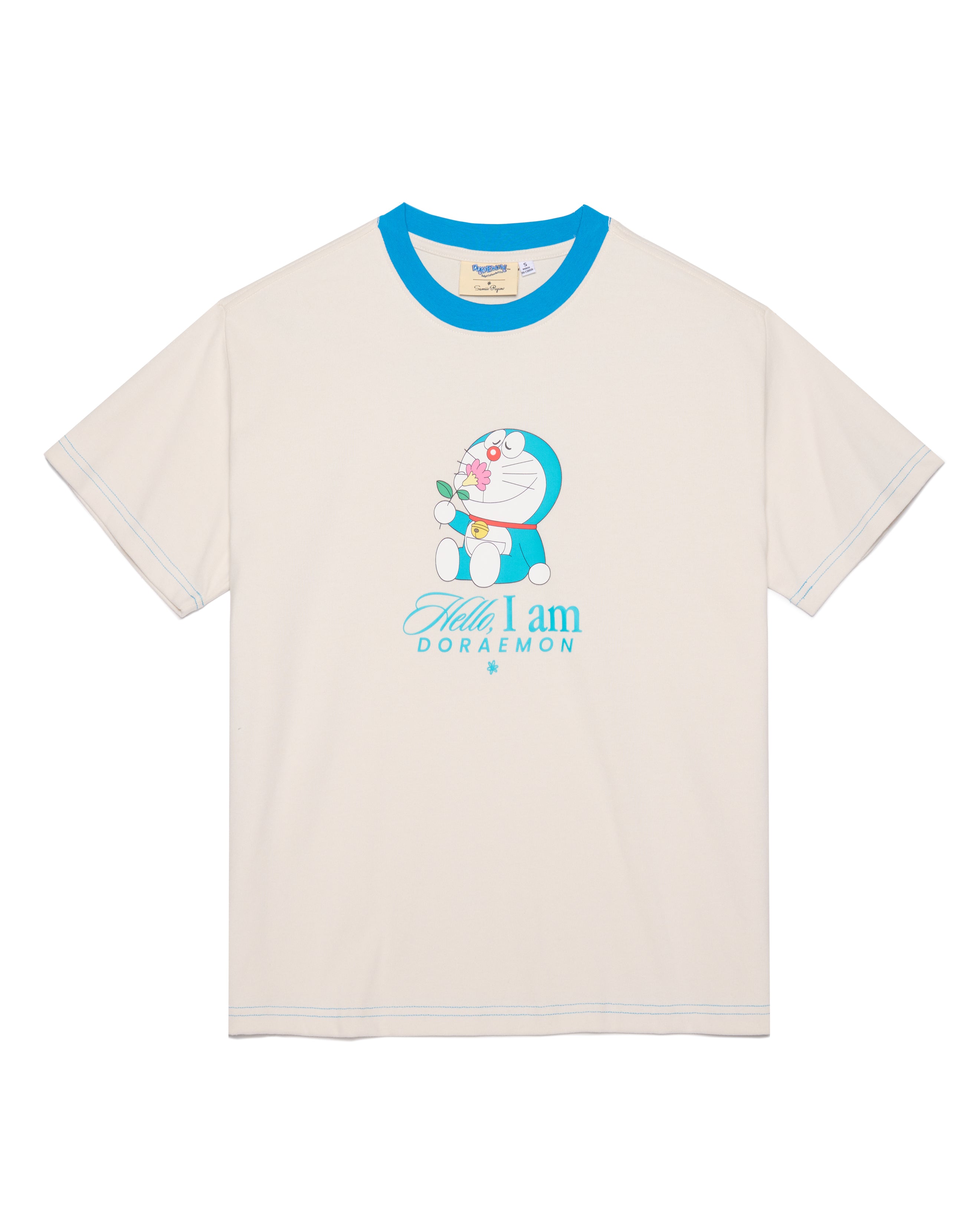 Doraemon Smell The Flowers Oversized Tee