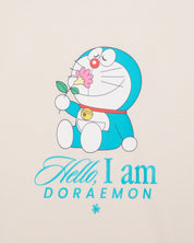 Doraemon Smell The Flowers Oversized Tee