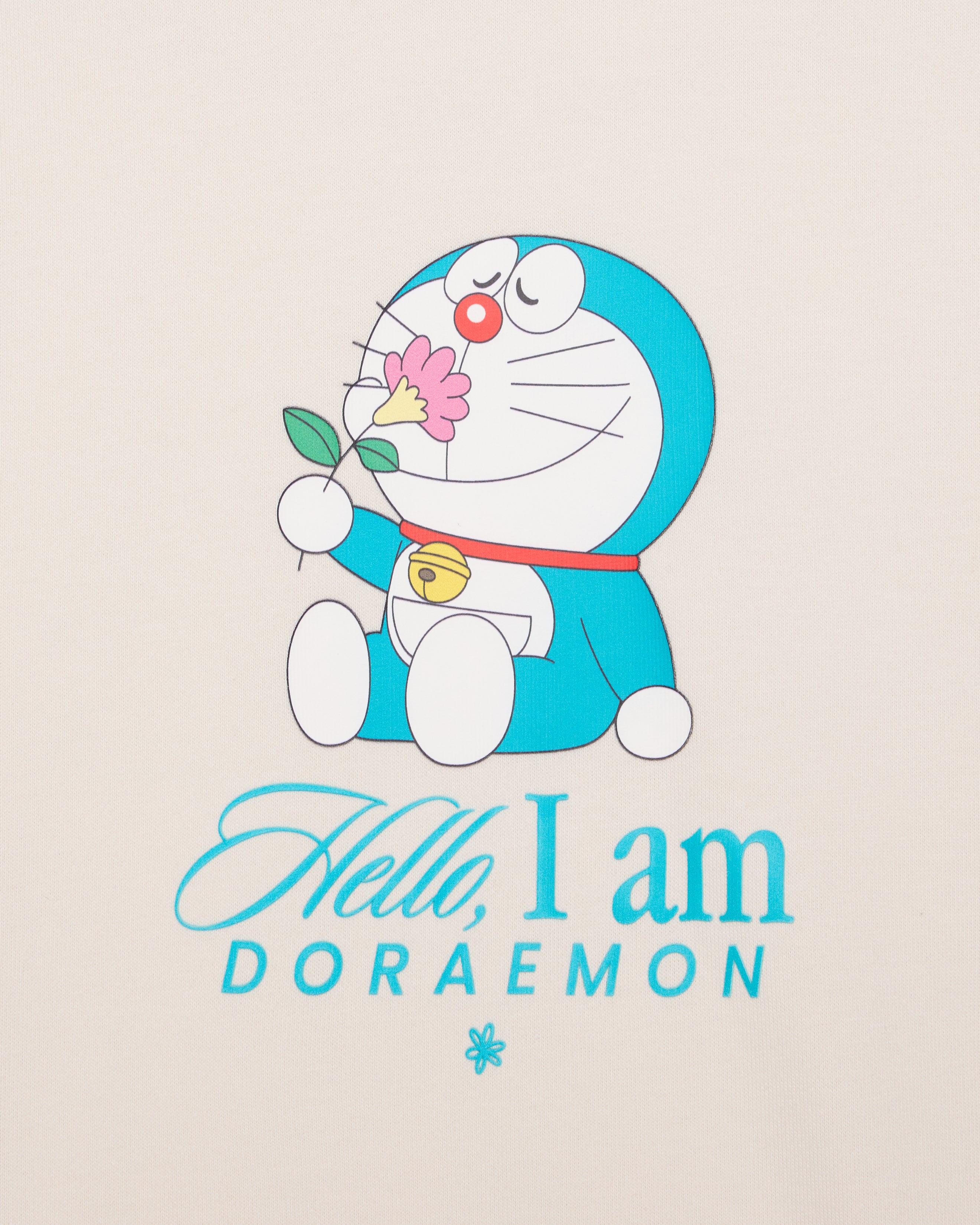 Doraemon Smell The Flowers Oversized Tee
