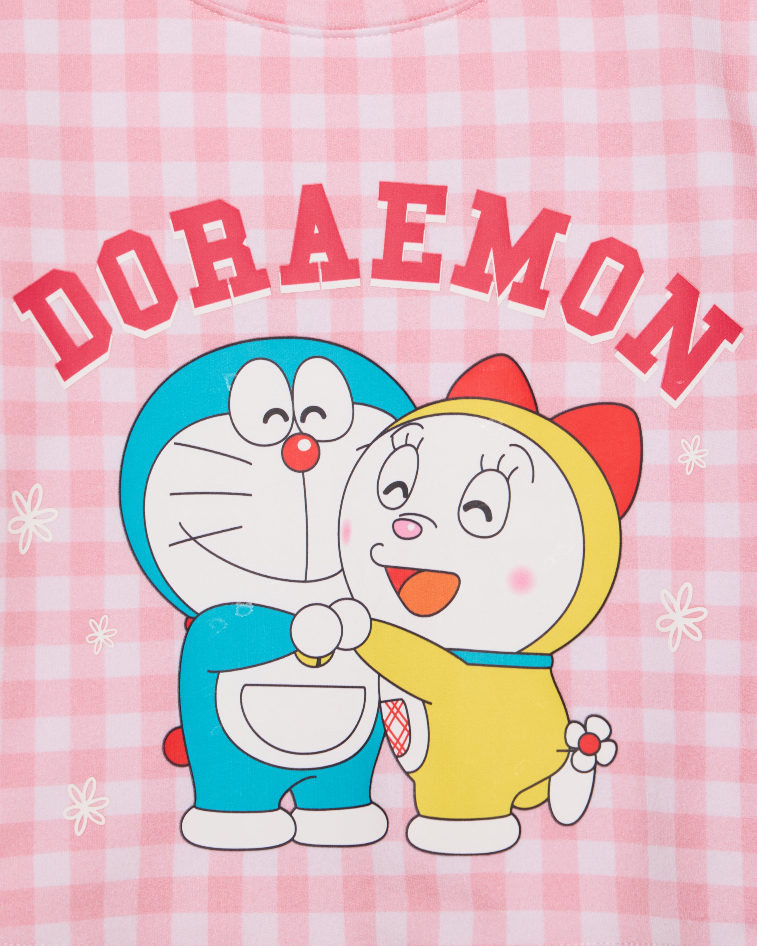 Doraemon and Dorami Gingham Tee