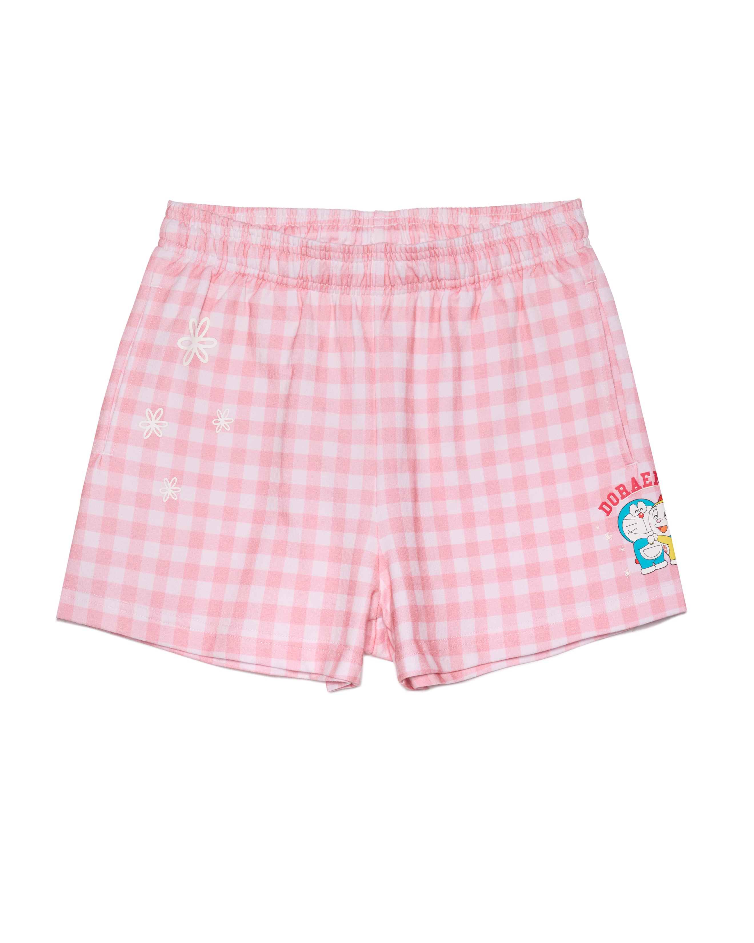 Doraemon and Dorami Gingham Shorts