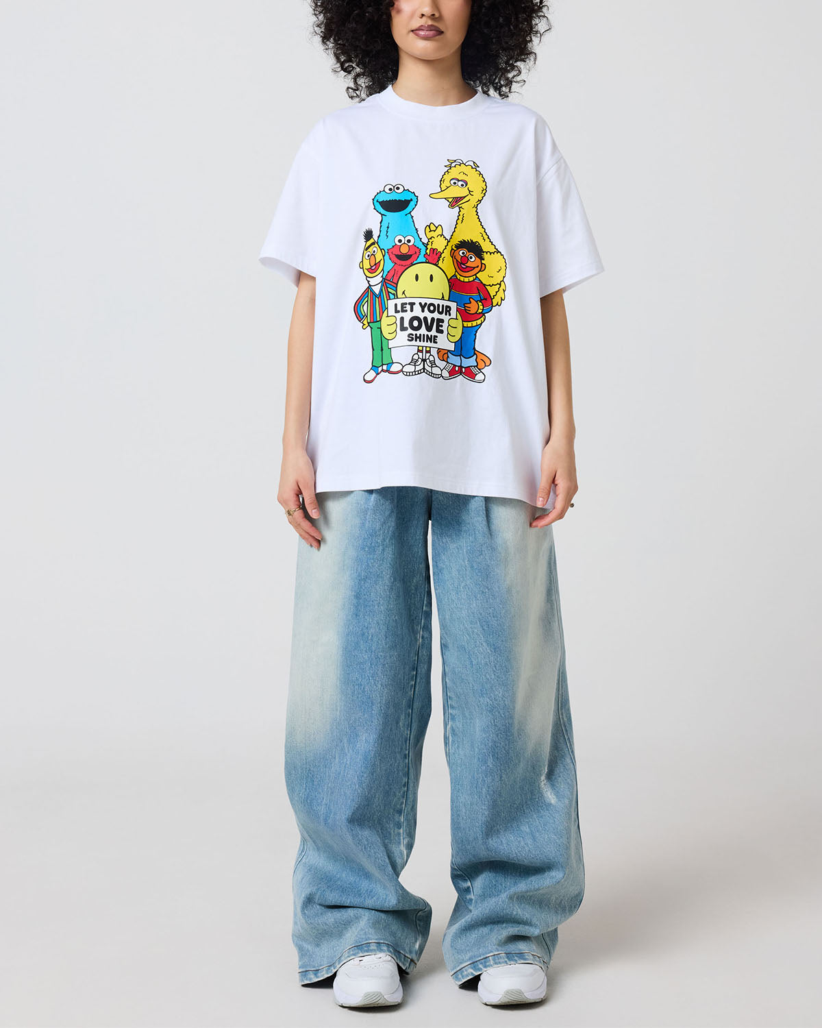 Sesame Street Let Your Love Shine Oversized Tee