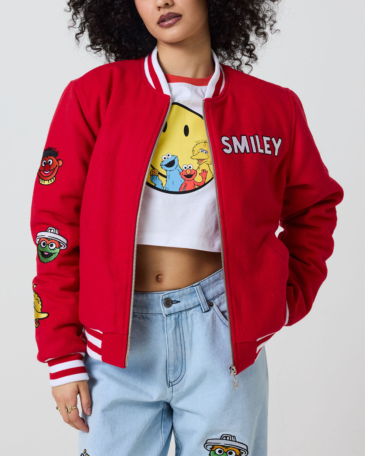 Smiley® The Happiness Crew Varsity Jacket